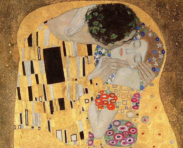 totenart-beso-klimt-detalle-discos-rojos