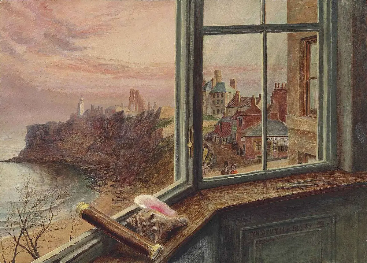 Pintoras prerrafaelitas en Fundación MAPFRE: guía de la exposición 1 Vista desde la ventana de Balcony House, óleo de Alice Boyd de 1864 – Totenart