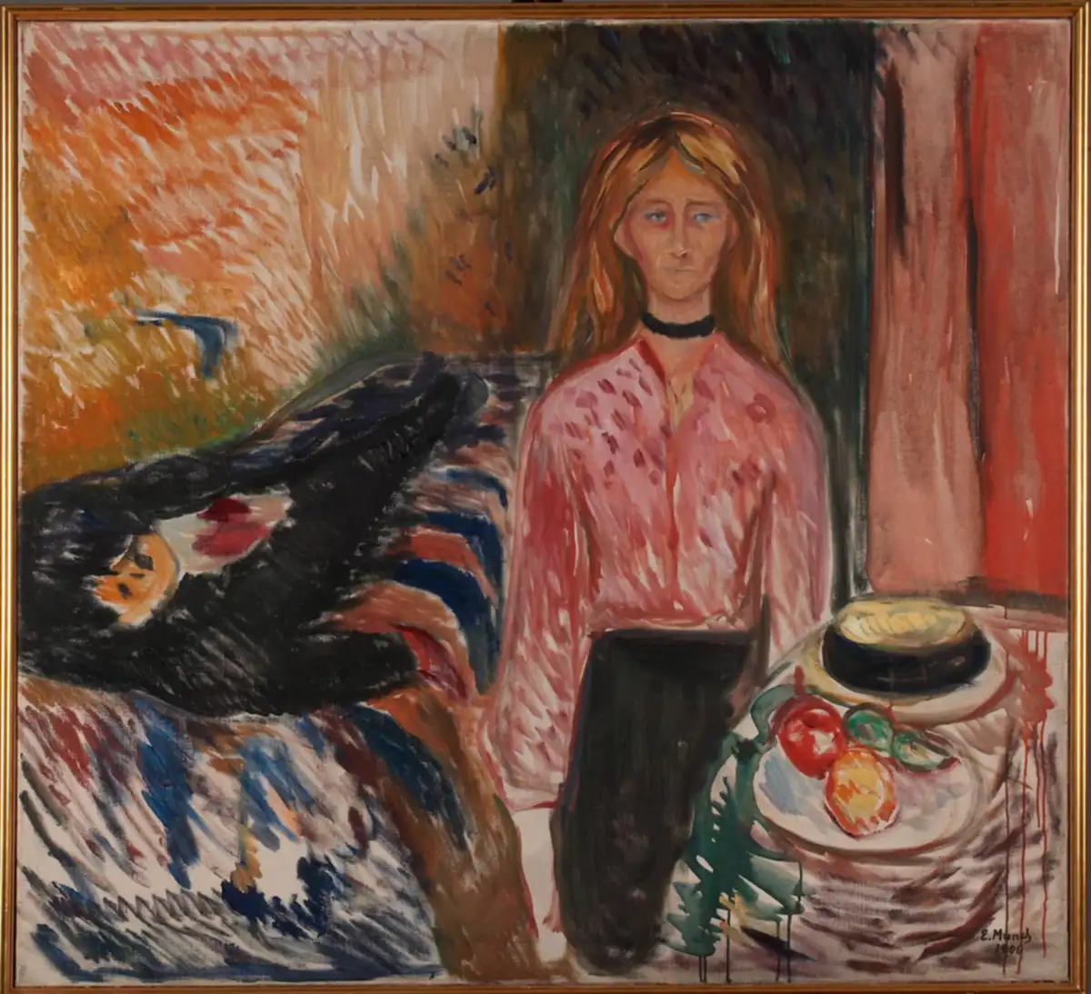 La asesina (1906), óleo de Edvard Munch, una de las obras con las que se presenta Munch y Picasso en Málaga – Totenart