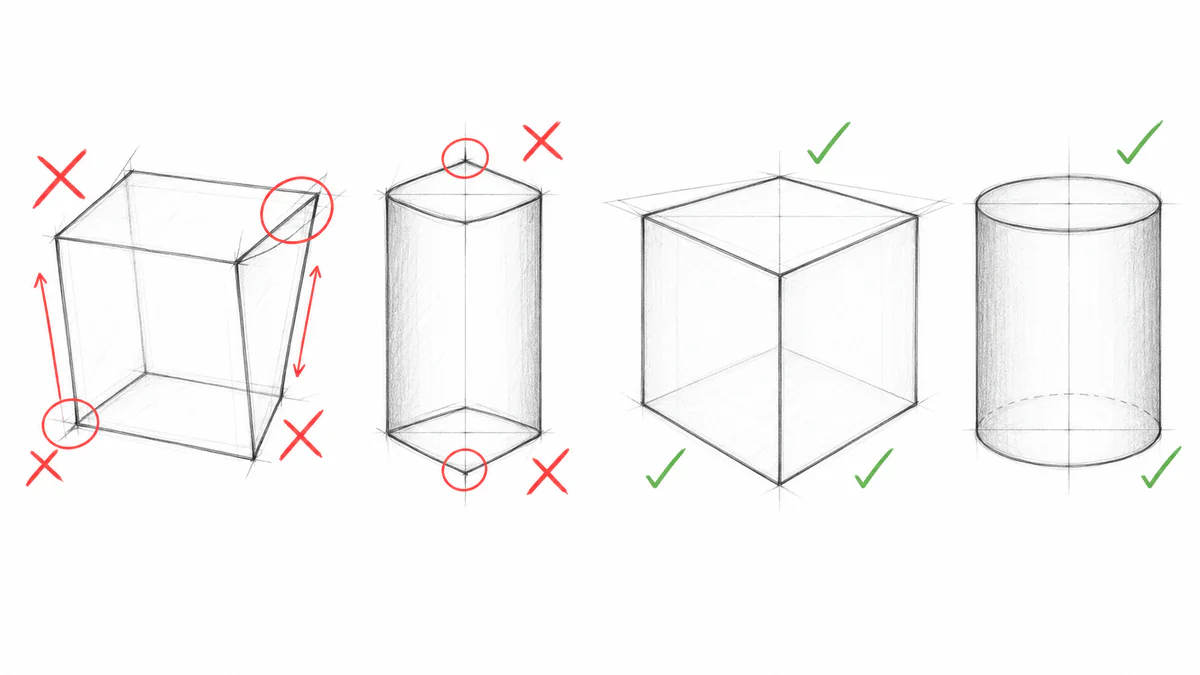 Errores frecuentes de perspectiva y su corrección, por Totenart