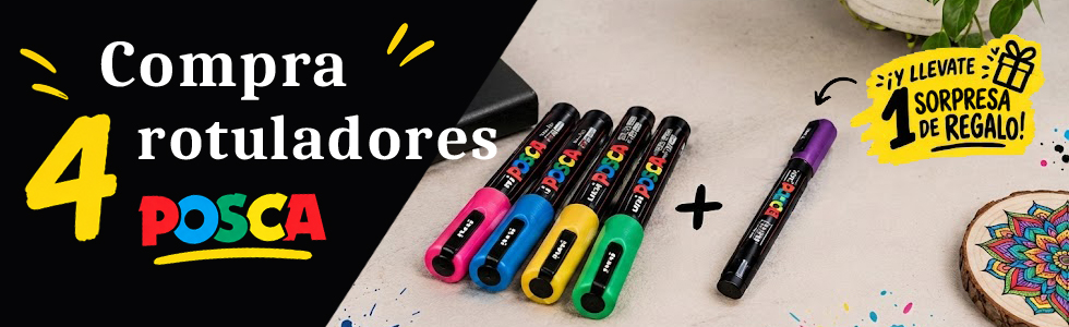 Como pintar tela con rotuladores POSCA 3 totenart banner posca regalo 980x300 1
