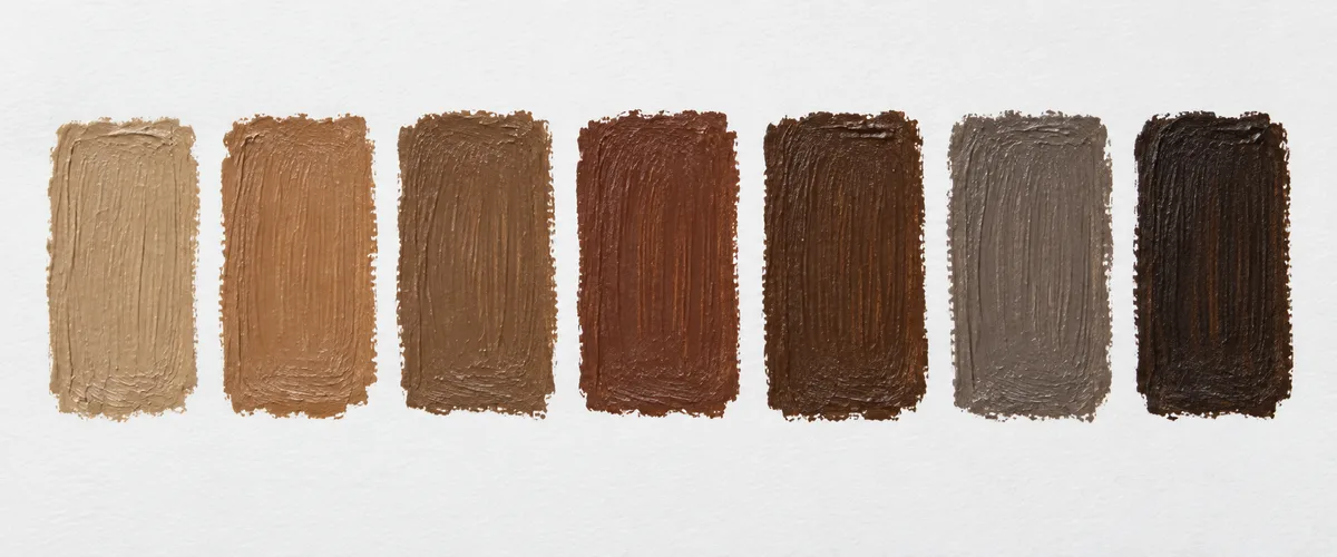 Tonos de marrón claro, oscuro, chocolate y rojizo – Totenart